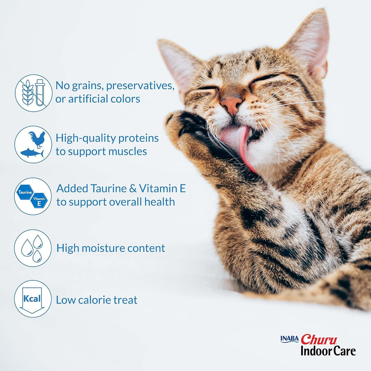 Creamy Lickable Purée Cat Treat with Taurine & Vitamin E, 0.5 oz, 4 Tubes X23939