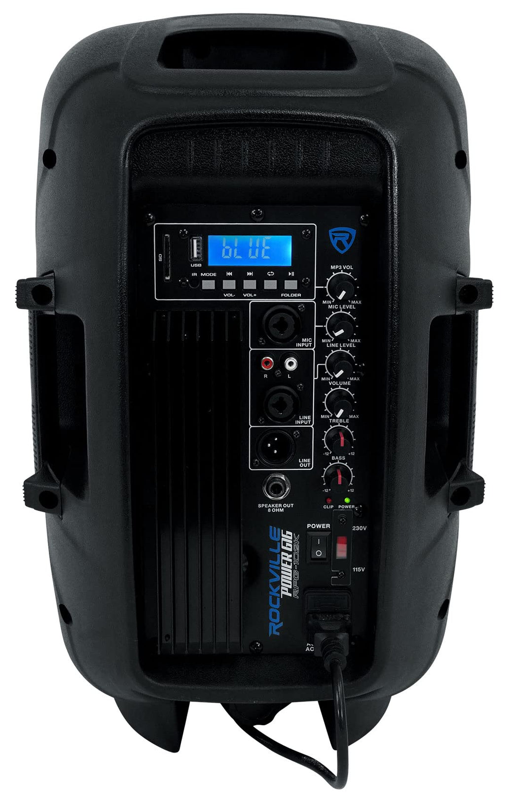 Powered PA Speaker Package with Mic Stands Cables U7392