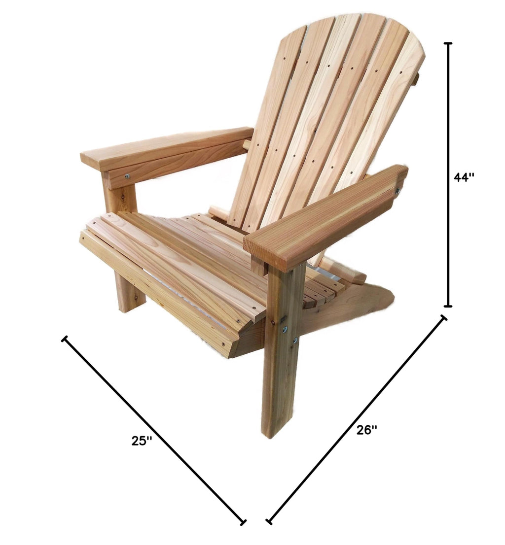 2 Ft Natural Cedar Adirondack Chair J590138
