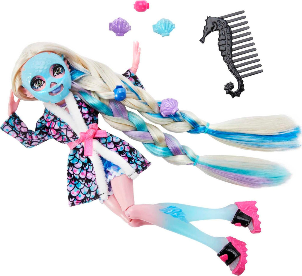 Monster High Doll with Hairstyling Clips, Hair Chalk & Tattoos P3105