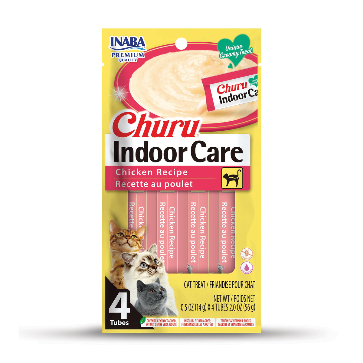 Creamy Lickable Purée Cat Treat with Taurine & Vitamin E, 0.5 oz, 4 Tubes X23939