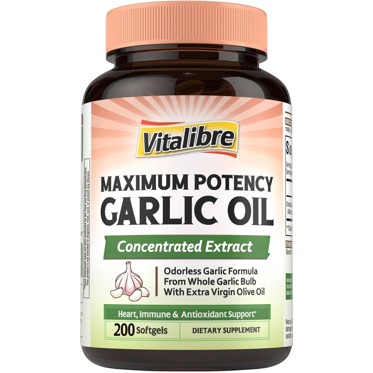 Odorless Garlic Oil 200 Softgels Y57088