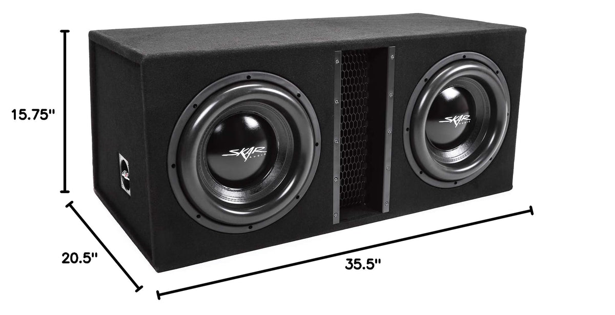 Dual 12" Vented Subwoofer Enclosure O84102