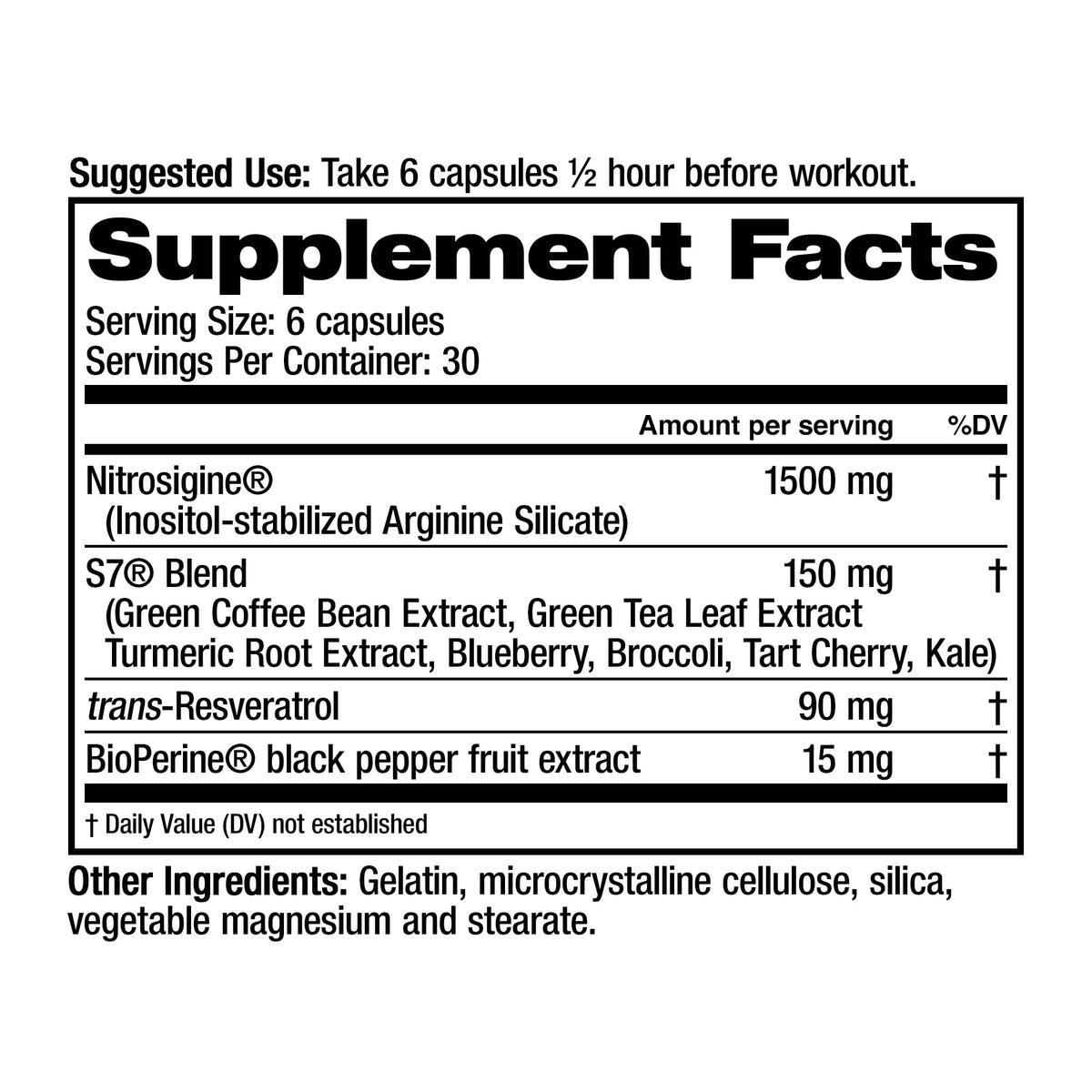 Nitric Oxide Supplements (1-Pack) P5871