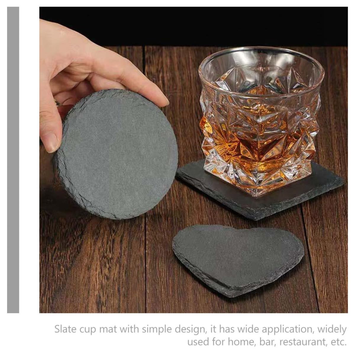Natural Stone Coasters Set E473006