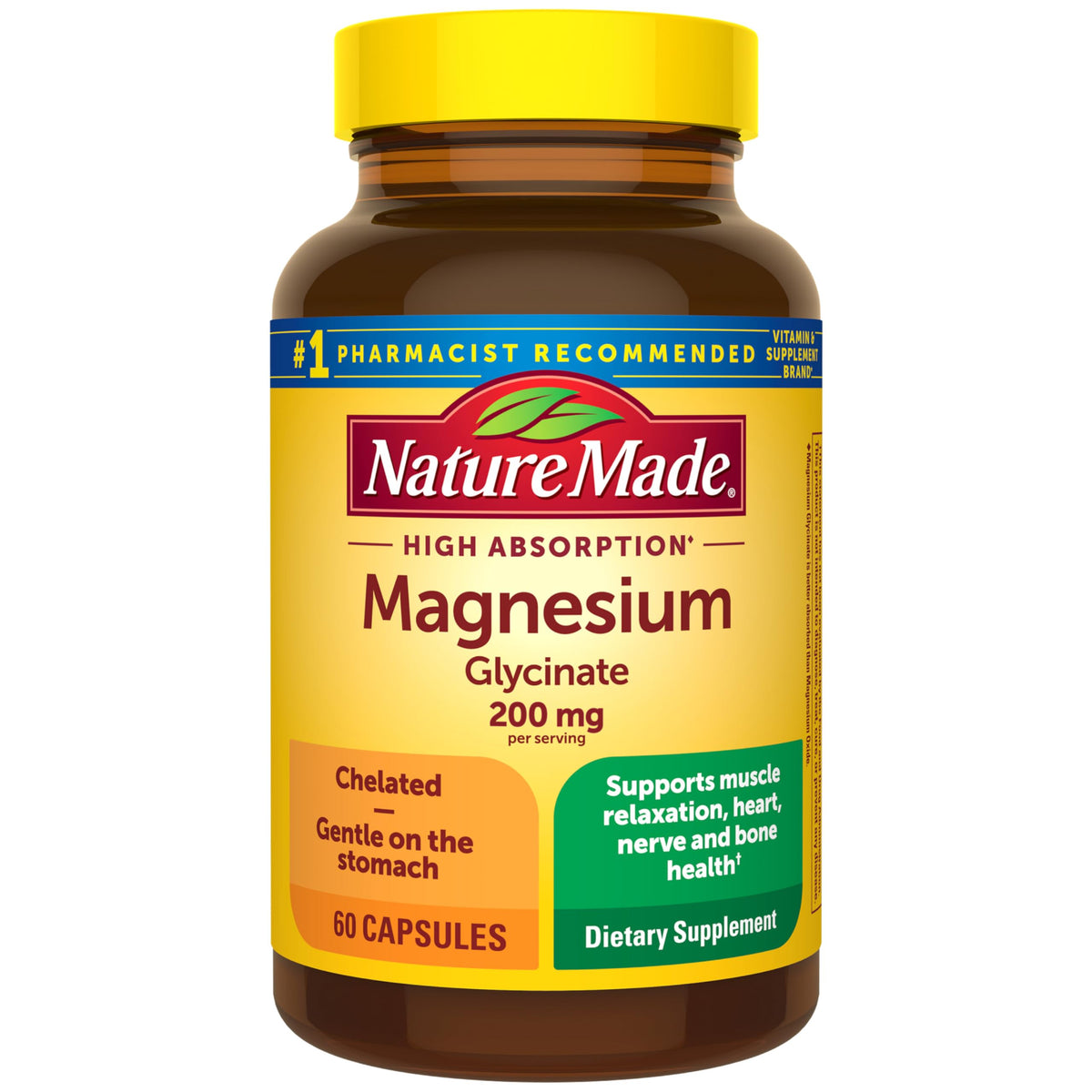 Magnesium Glycinate 200 mg 60 Capsules X7398