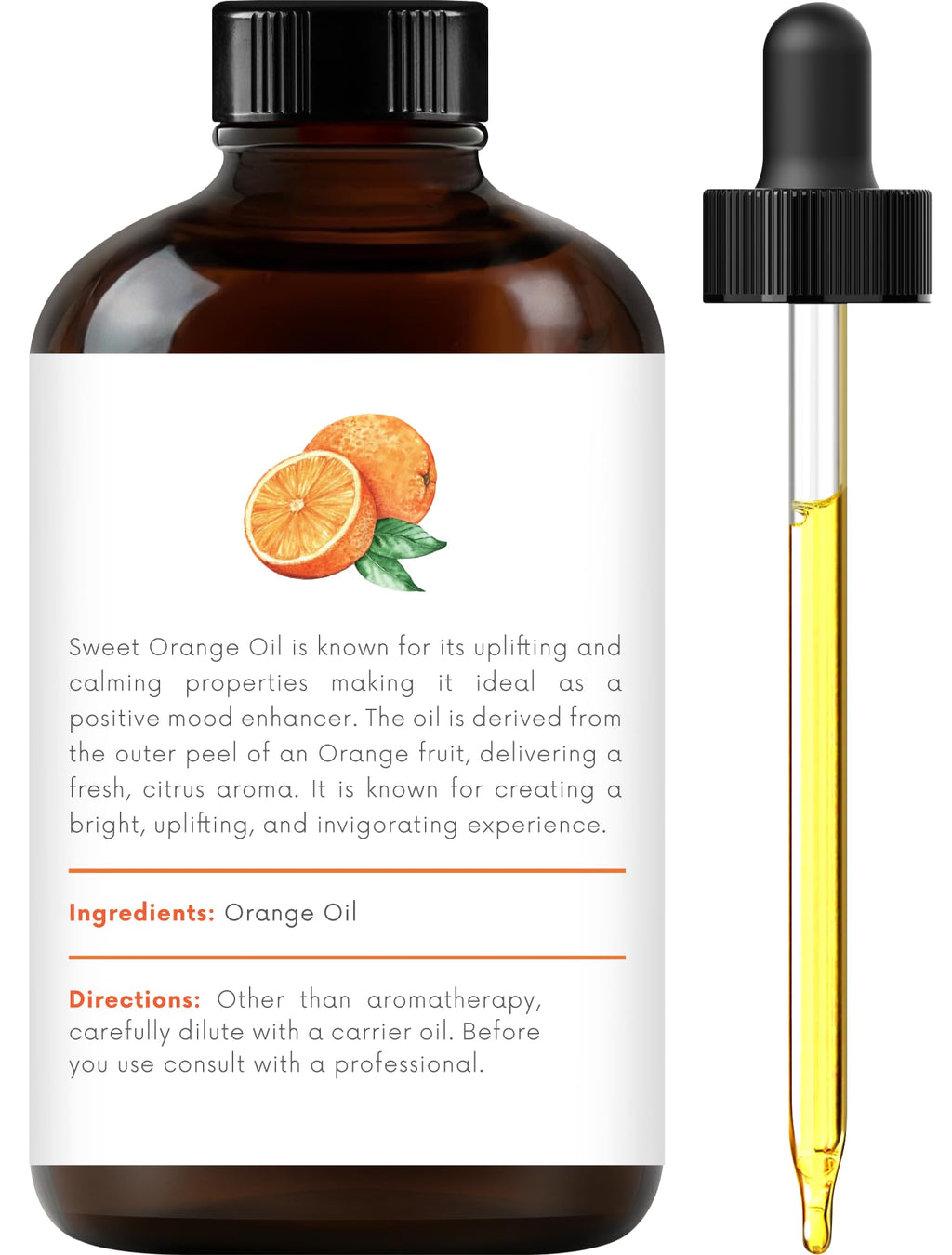 100% Pure & Natural Orange, Lavender, Peppermint Essential Oil Blend 4 Fl. Oz X6368