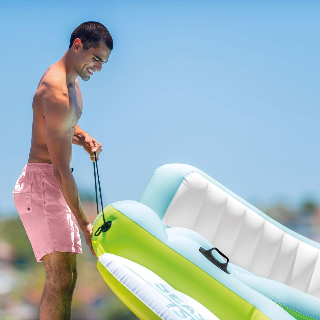 Inflatable Island Float with Built In Cooler and Cup Holder B629340