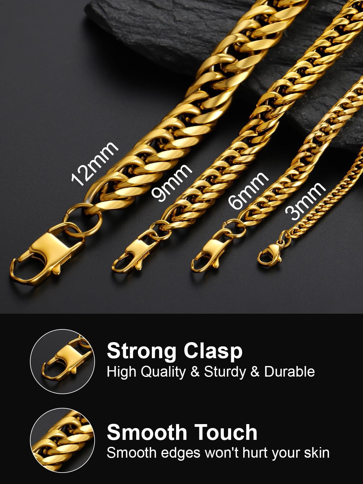 Cuban Link Chain Necklace L2584
