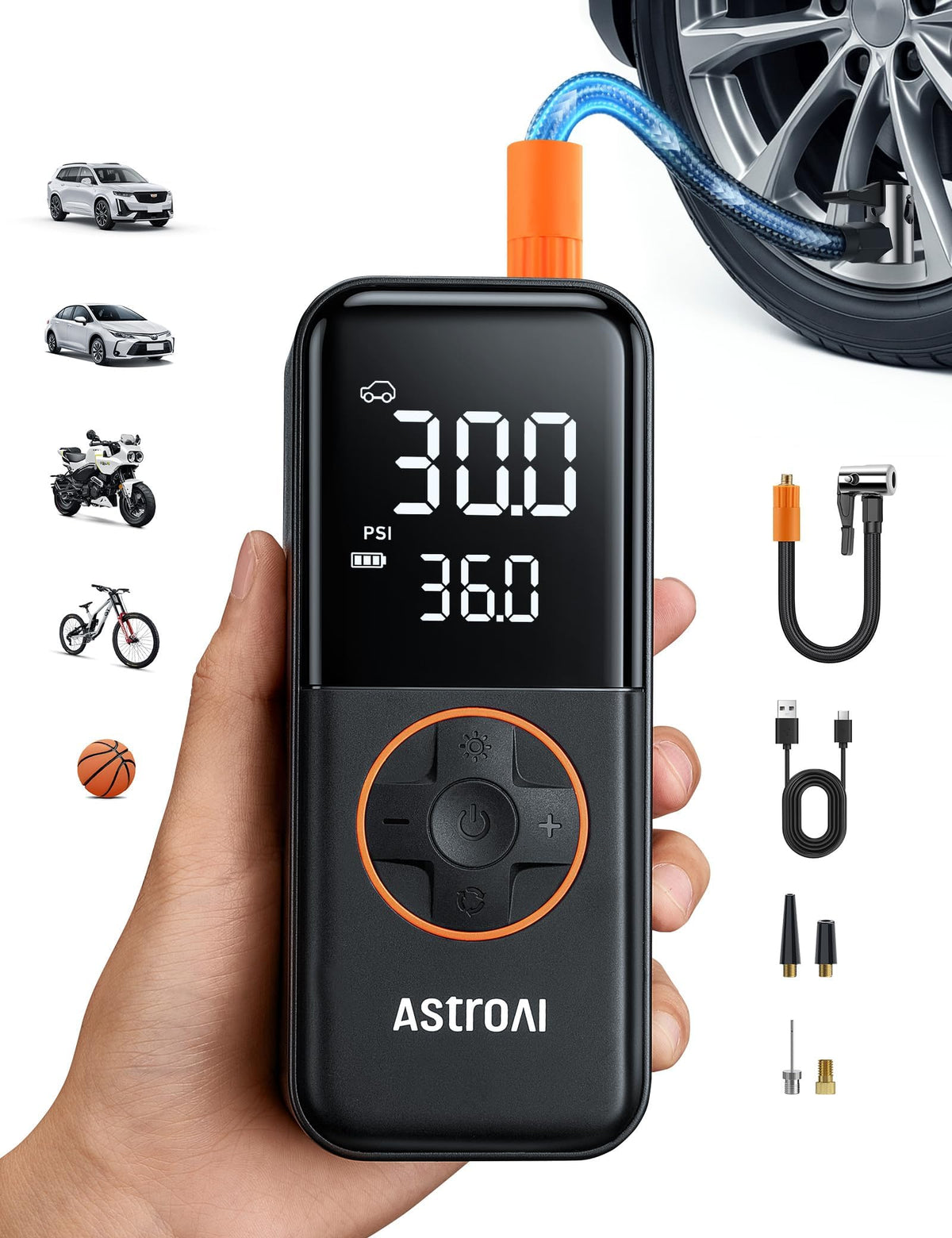 Cordless Portable Air Compressor 150PSI Tire Inflator G367655