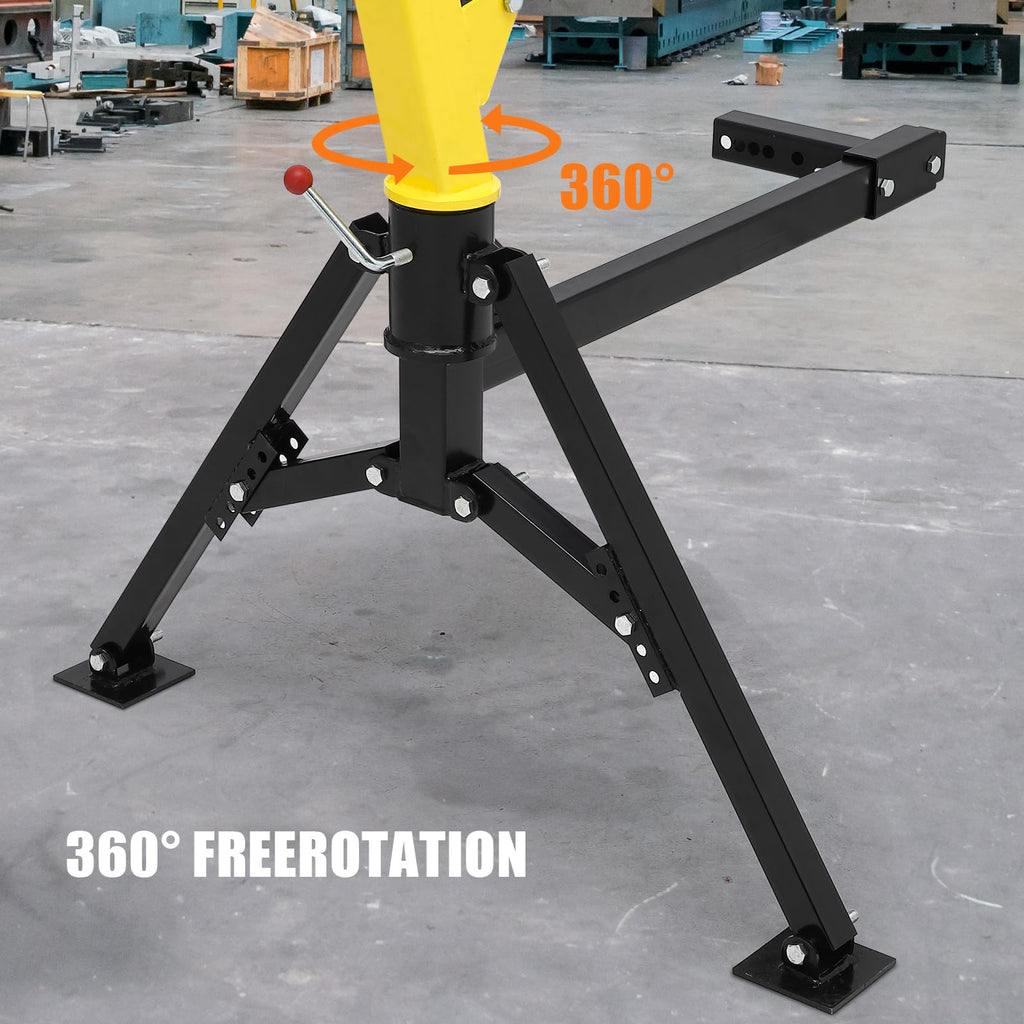 1000 lbs 360° Swivel Hydraulic Pickup Truck Crane X7433