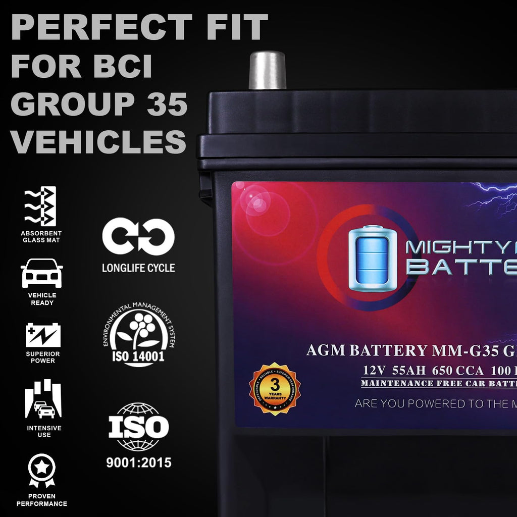 12V 55Ah AGM Replacement Battery D179002