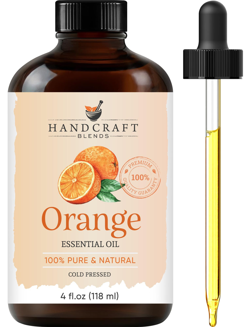 100% Pure & Natural Orange, Lavender, Peppermint Essential Oil Blend 4 Fl. Oz X6368