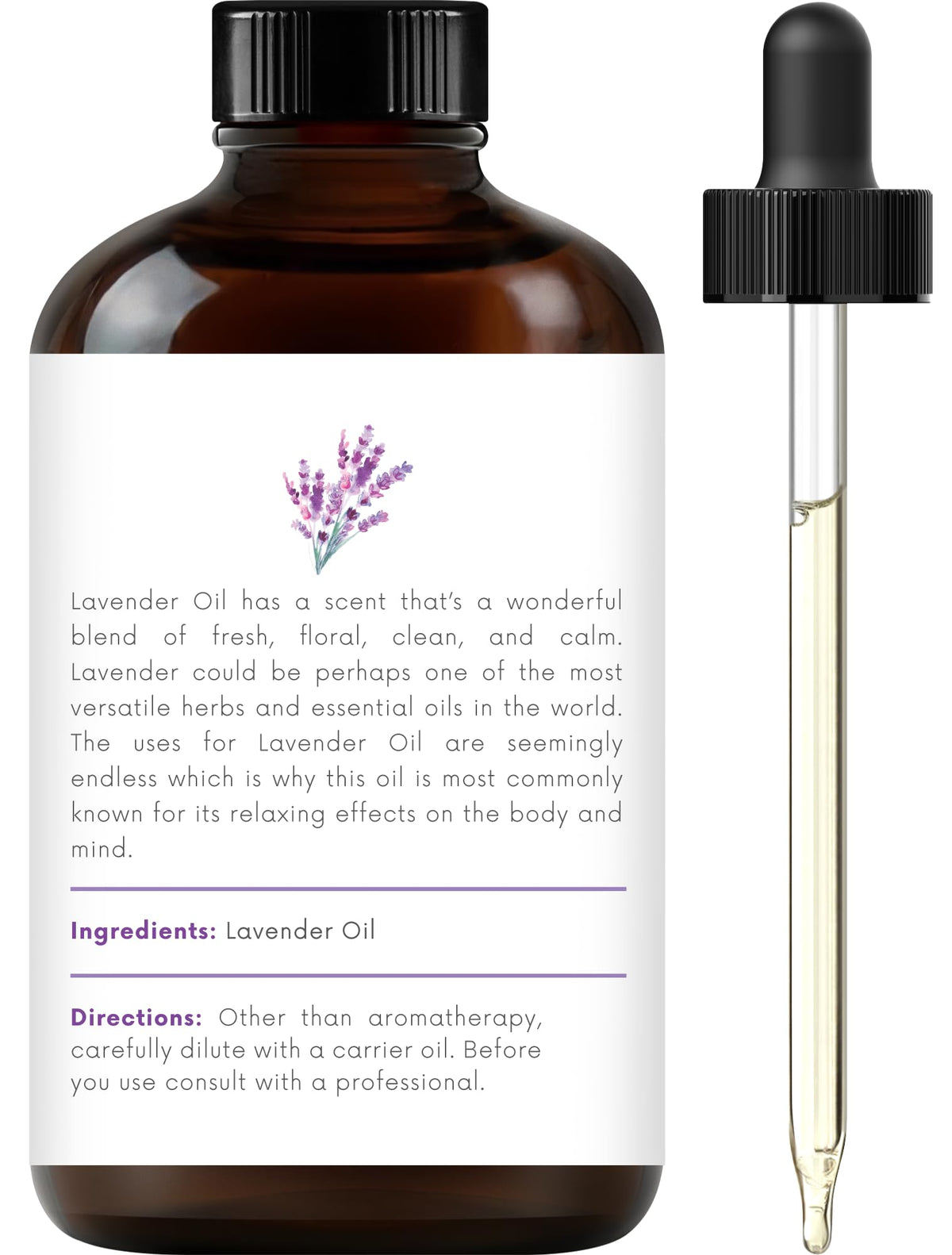 100% Pure & Natural Orange, Lavender, Peppermint Essential Oil Blend 4 Fl. Oz X6368