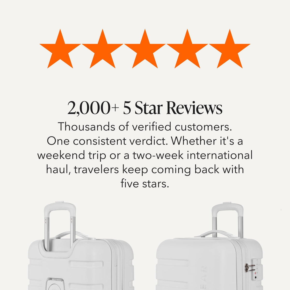 White 19-Inch Hardside Expandable Carry-On Spinner Luggage T698397