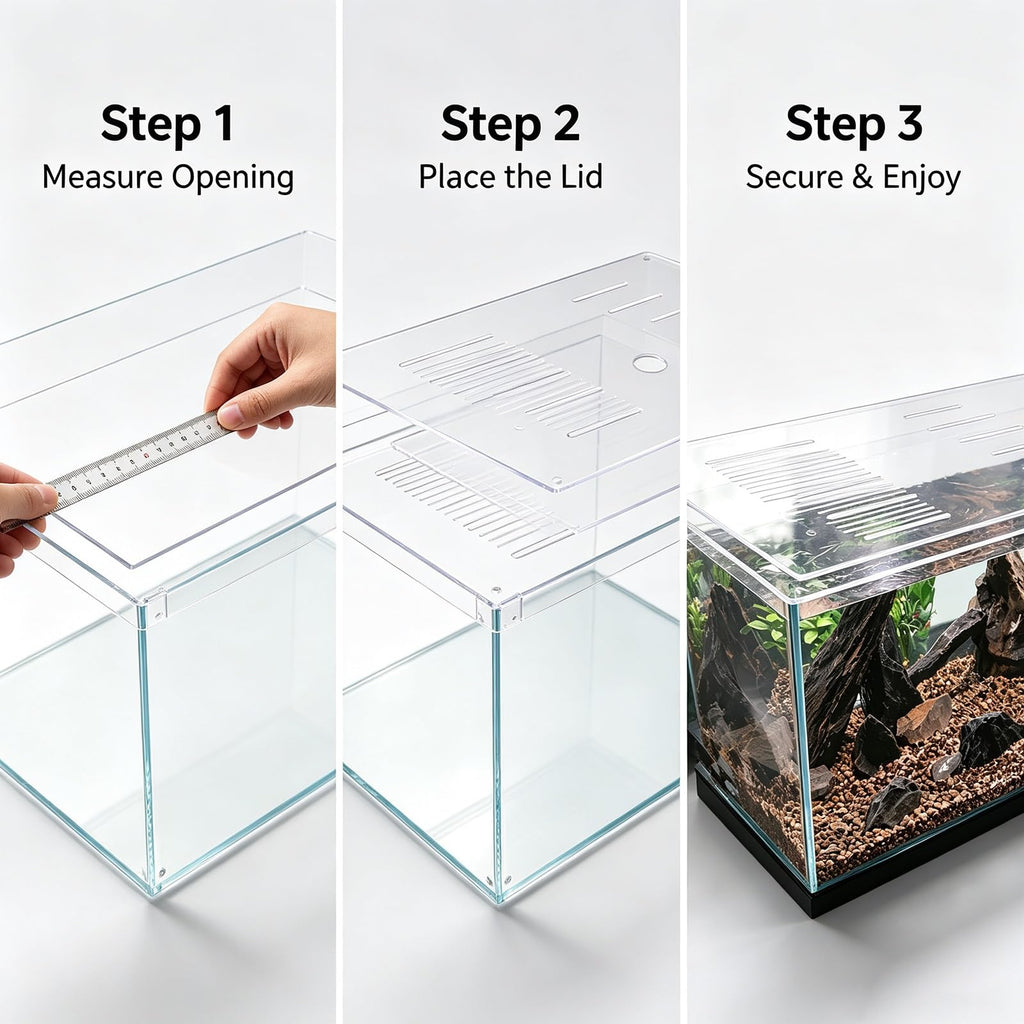 Clear Acrylic Aquarium Lid for 10-55 Gallon Tanks U585321