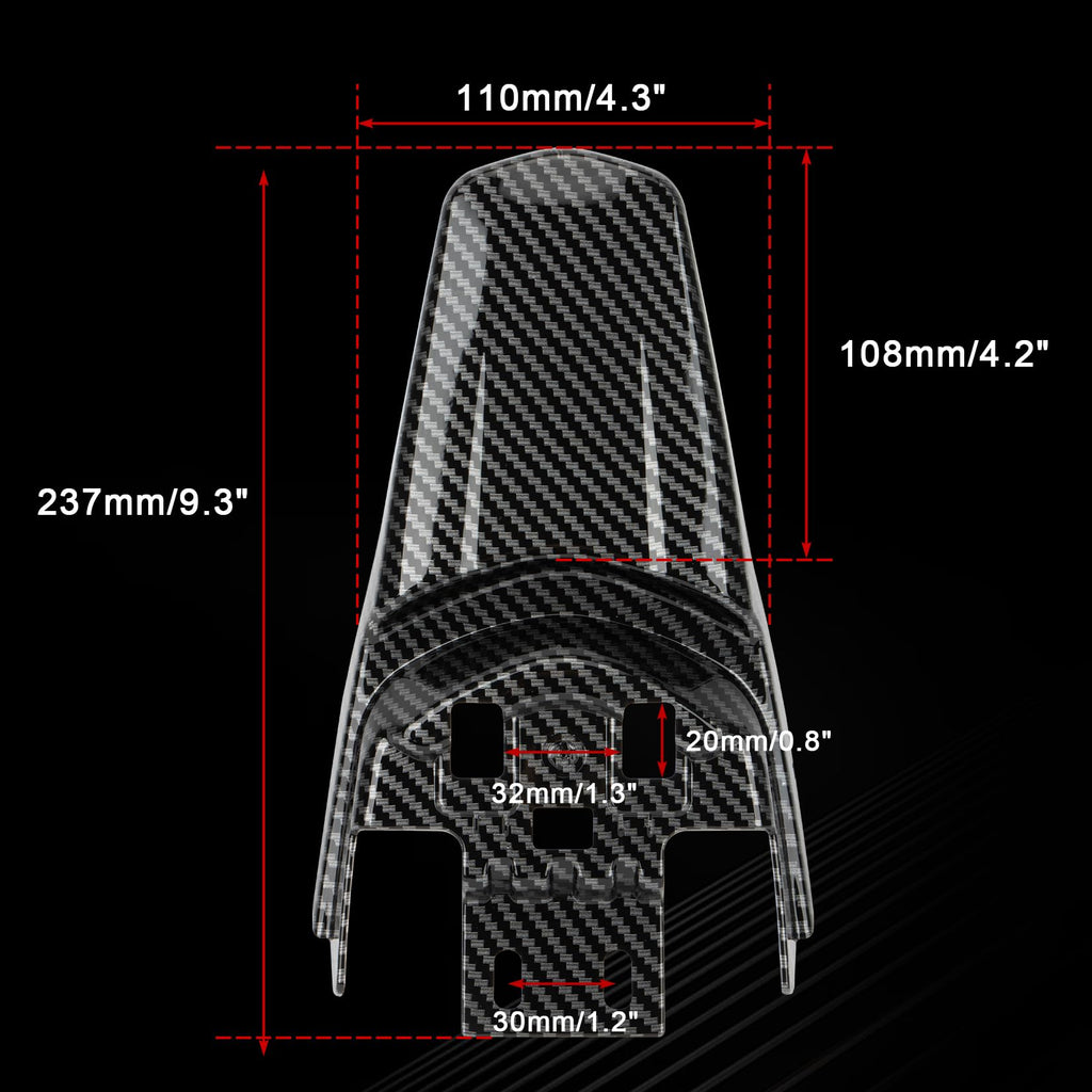 Electric Bike Rear Mudguard Protector ABS Plastic H9539
