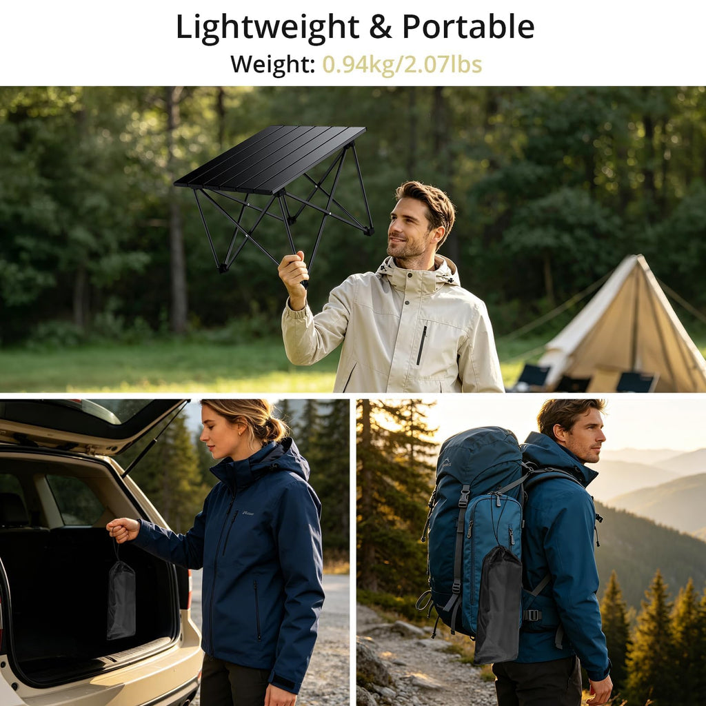 Small Ultralight Aluminum Folding Camping Table B78764