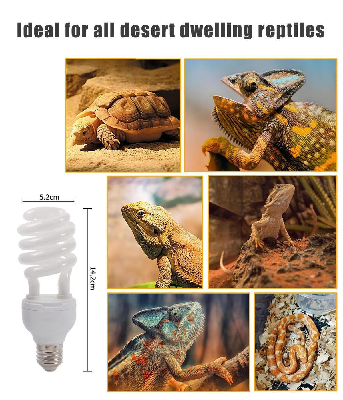 E26 Reptile UVB Light Bulb 26W 2-Pack N6365