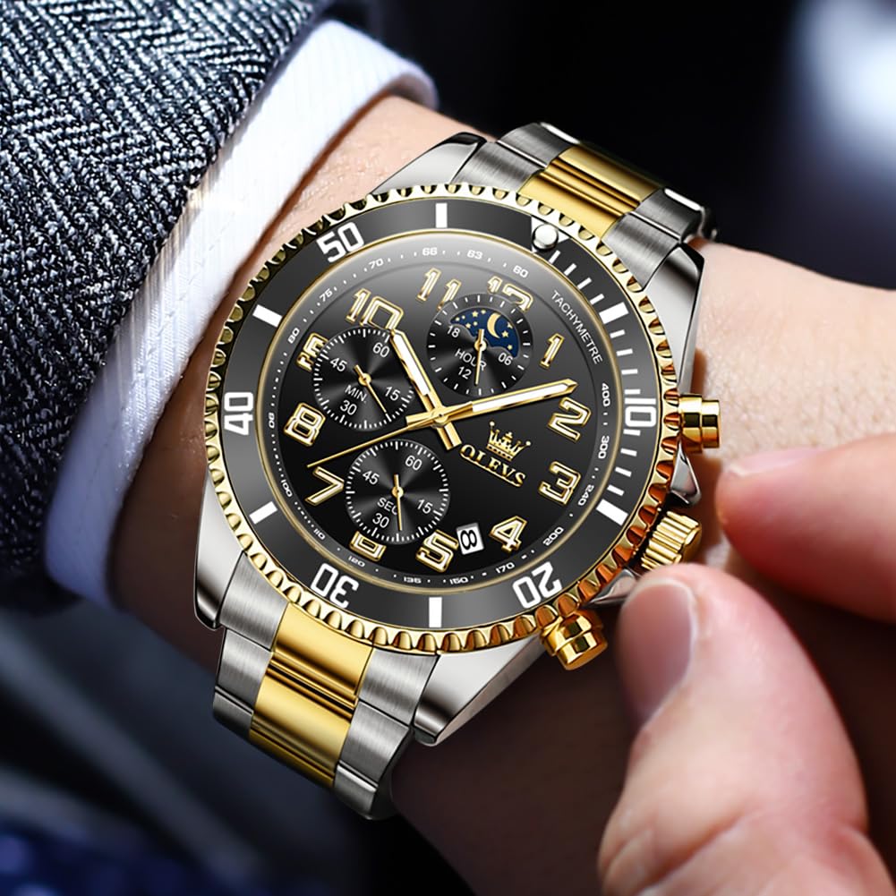 Mens Stainless Steel Waterproof Analog Watch R98004