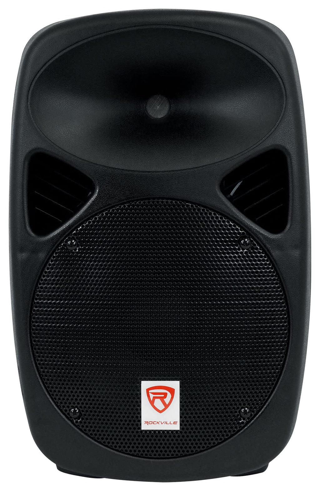 Powered PA Speaker Package with Mic Stands Cables U7392