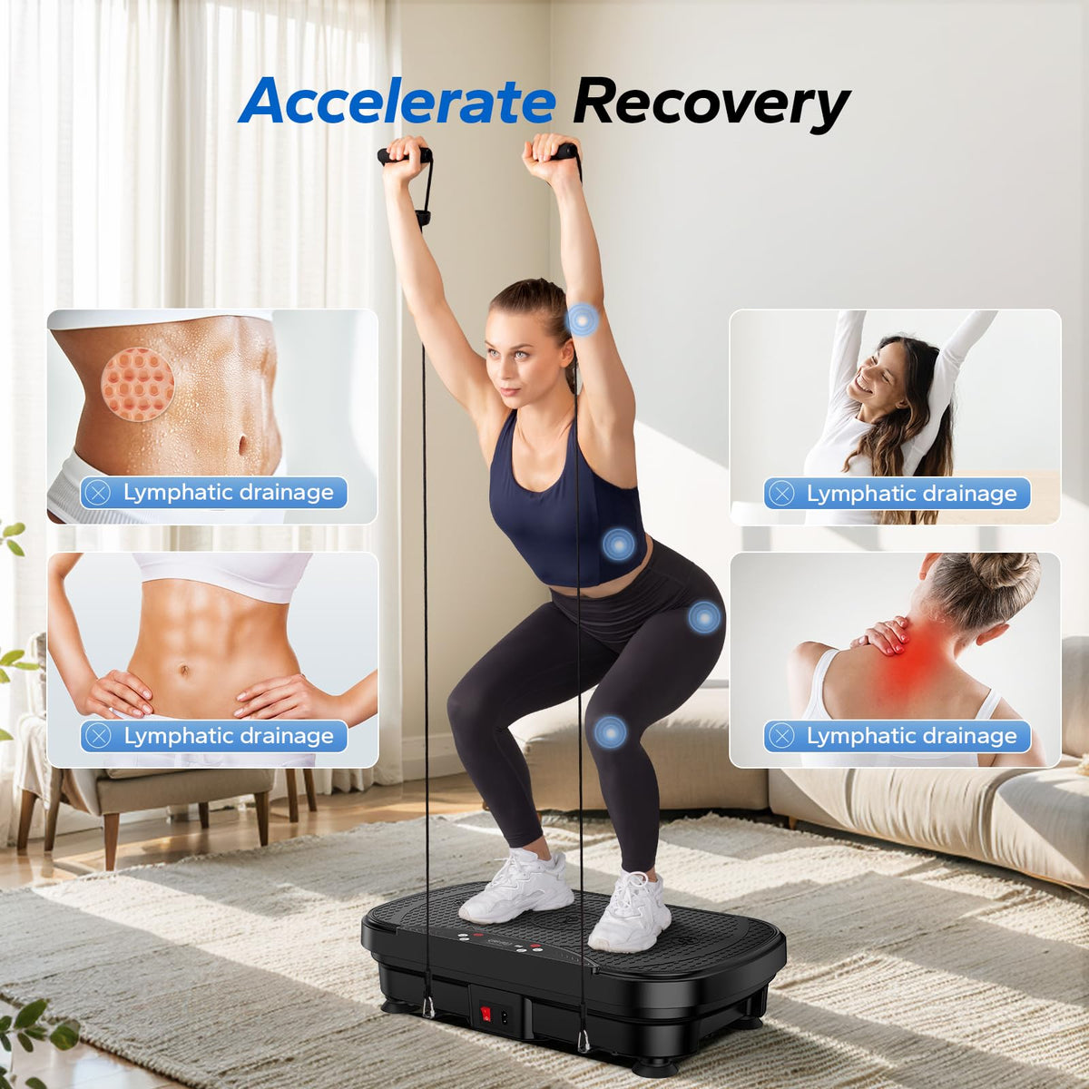 Vibration Plate Exercise Machine with 99 Speeds X84811