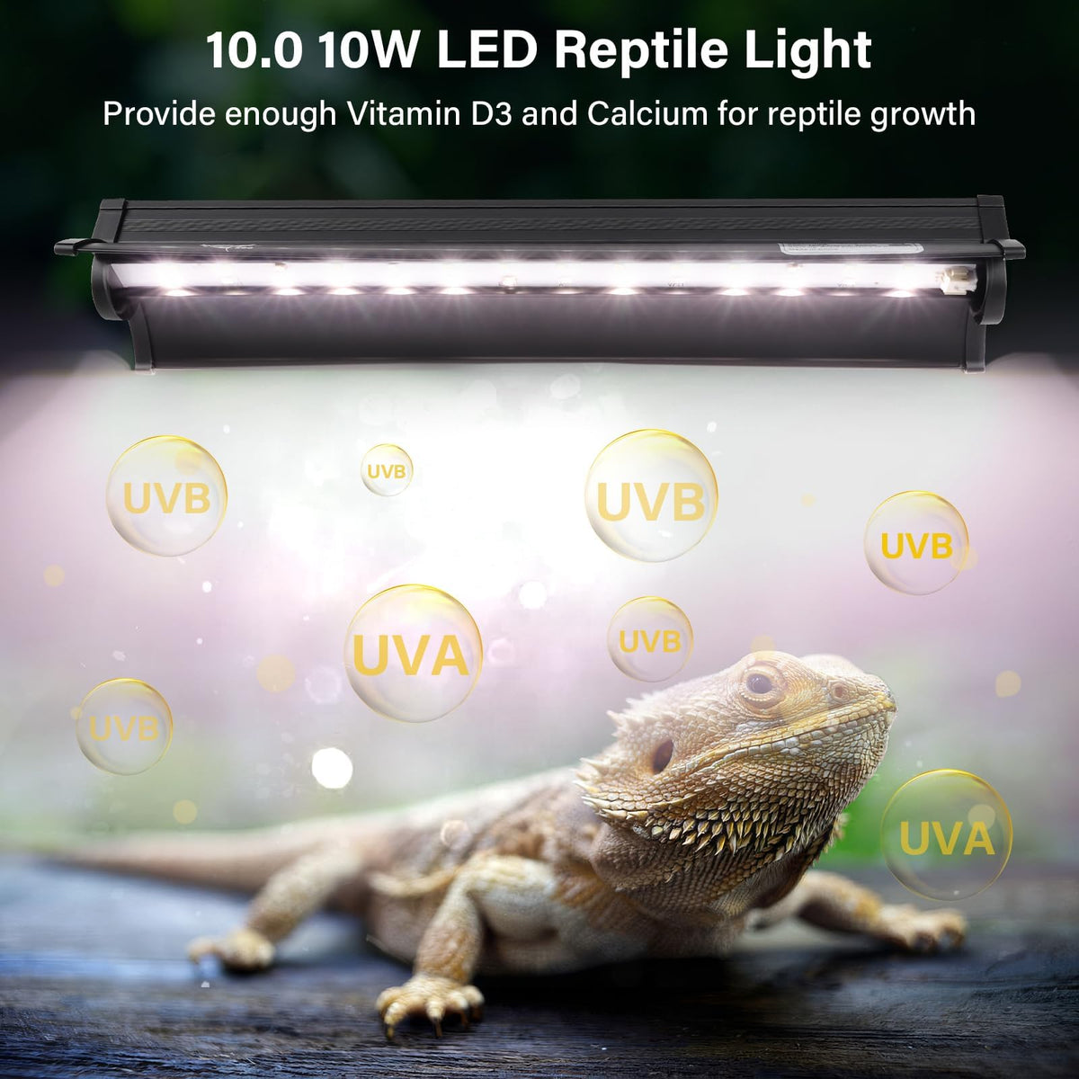 10W UVB Reptile Light Fixture 12 Inch F760251