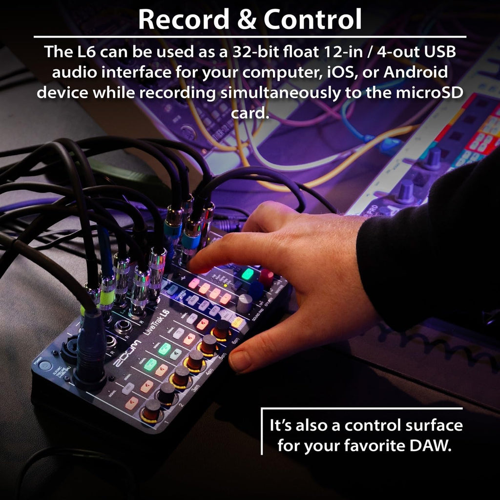 6-Channel Digital Mixer and Multitrack Recorder V4829