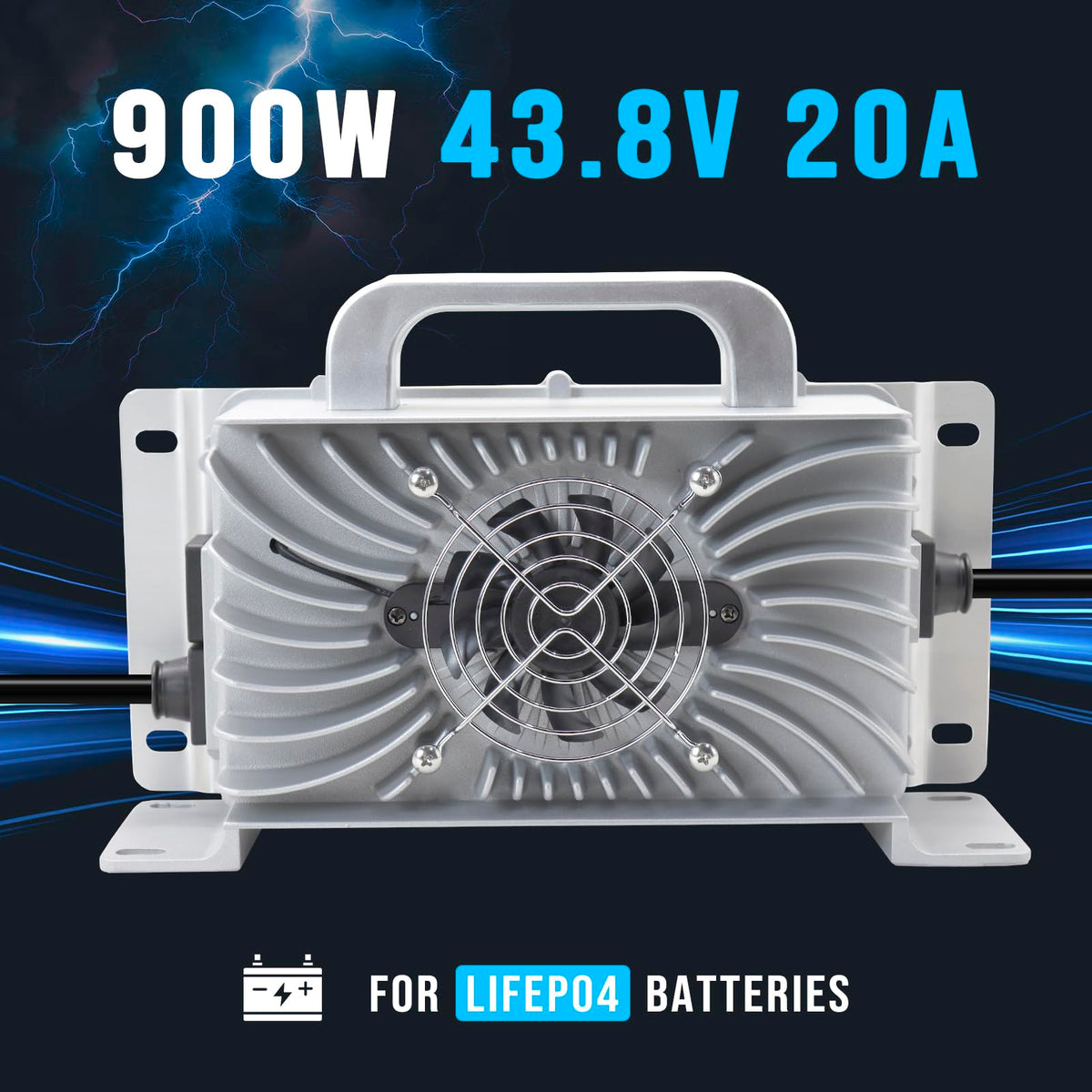 43.8V 20A Lithium Onboard Battery Charger IP67 Waterproof Smart Charger X718687