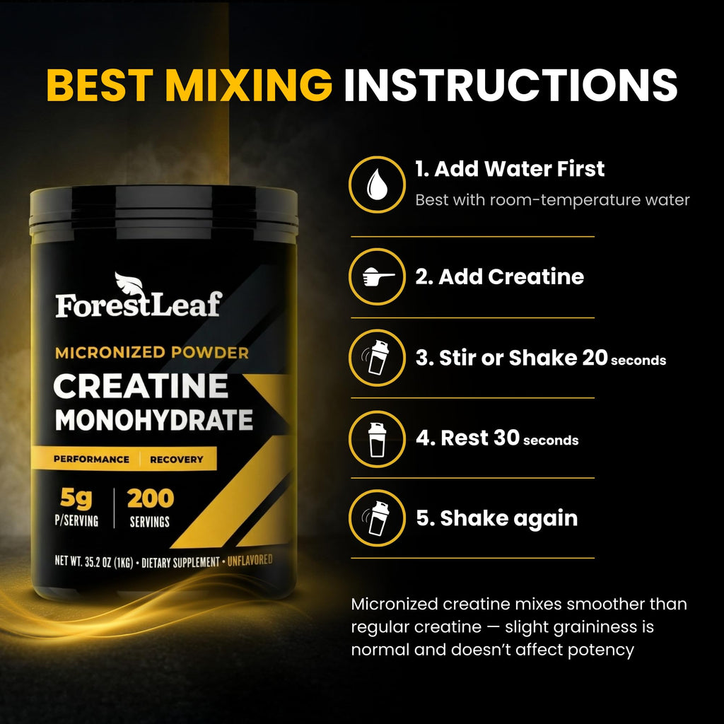 Micronized Creatine Monohydrate Powder 5G Per Serving 200 Servings F6718