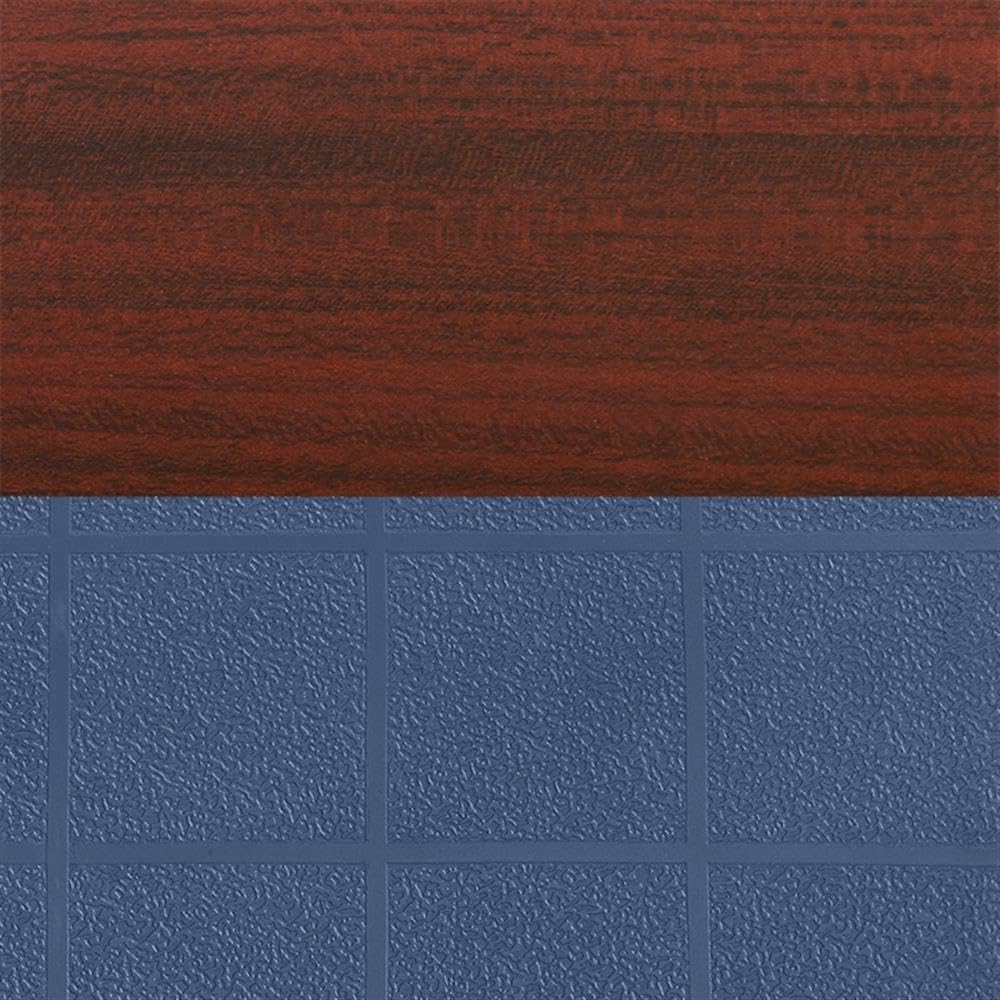 36" Square Mobile Table with 4 Blue Stack Chairs G480630