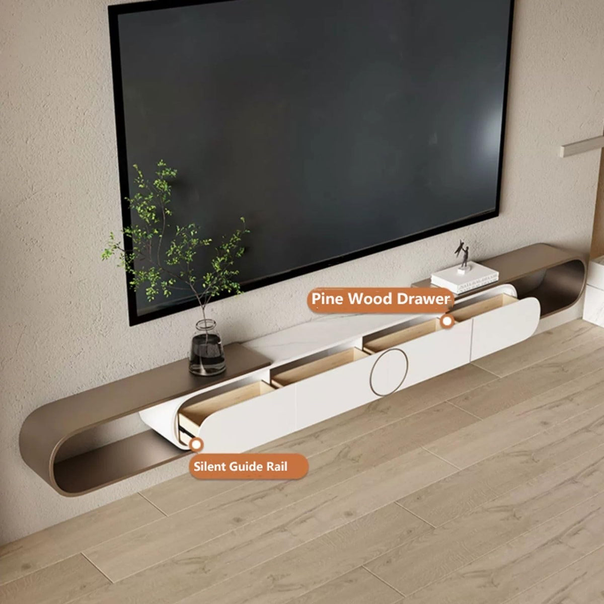 Expandable Wall Mounted TV Stand with Storage T659