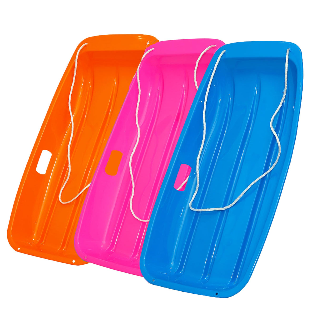Plastic Snow Sleds with Pull Rope and Handles K8270