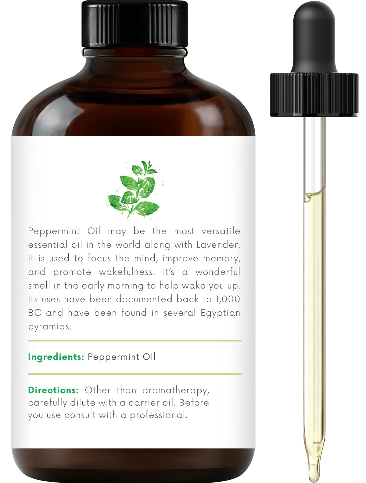 100% Pure & Natural Orange, Lavender, Peppermint Essential Oil Blend 4 Fl. Oz X6368