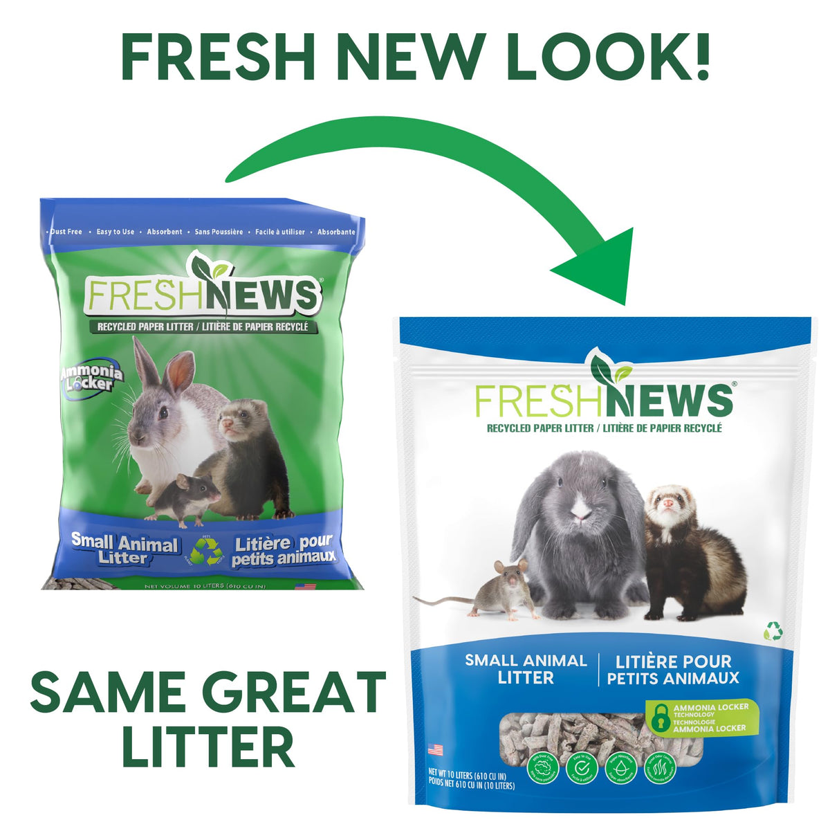 Recycled Paper Small Animal Litter Bedding, 10 Liters H86068