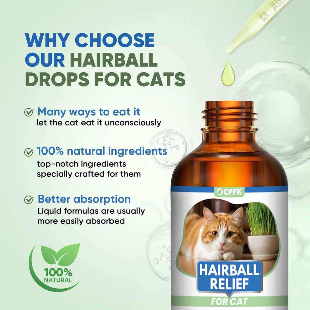 Cat Hairball Remedy Drops 60ml (2 fl oz) 2 Pack C72799