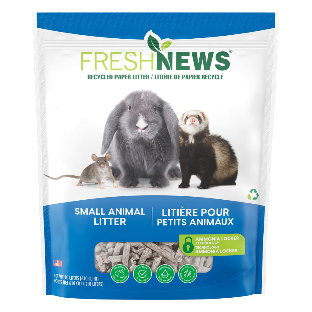 Recycled Paper Small Animal Litter Bedding, 10 Liters H86068