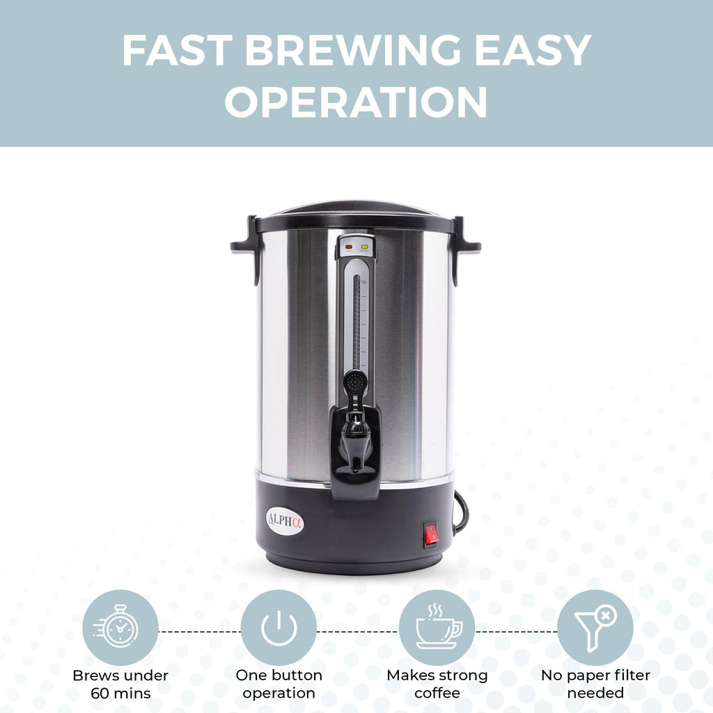8L Stainless Steel Electric Coffee Urn T64842