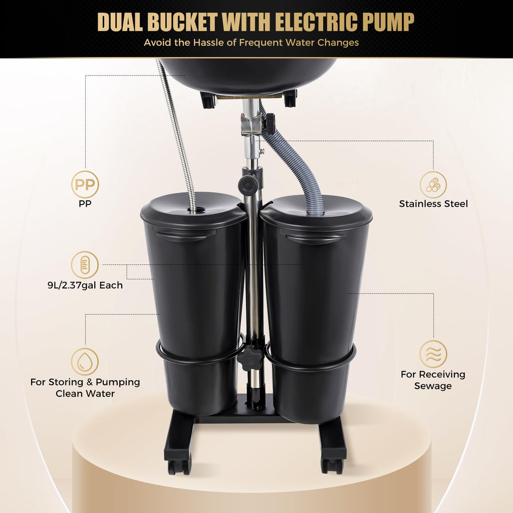 Portable Height Adjustable Shampoo Bowl A126