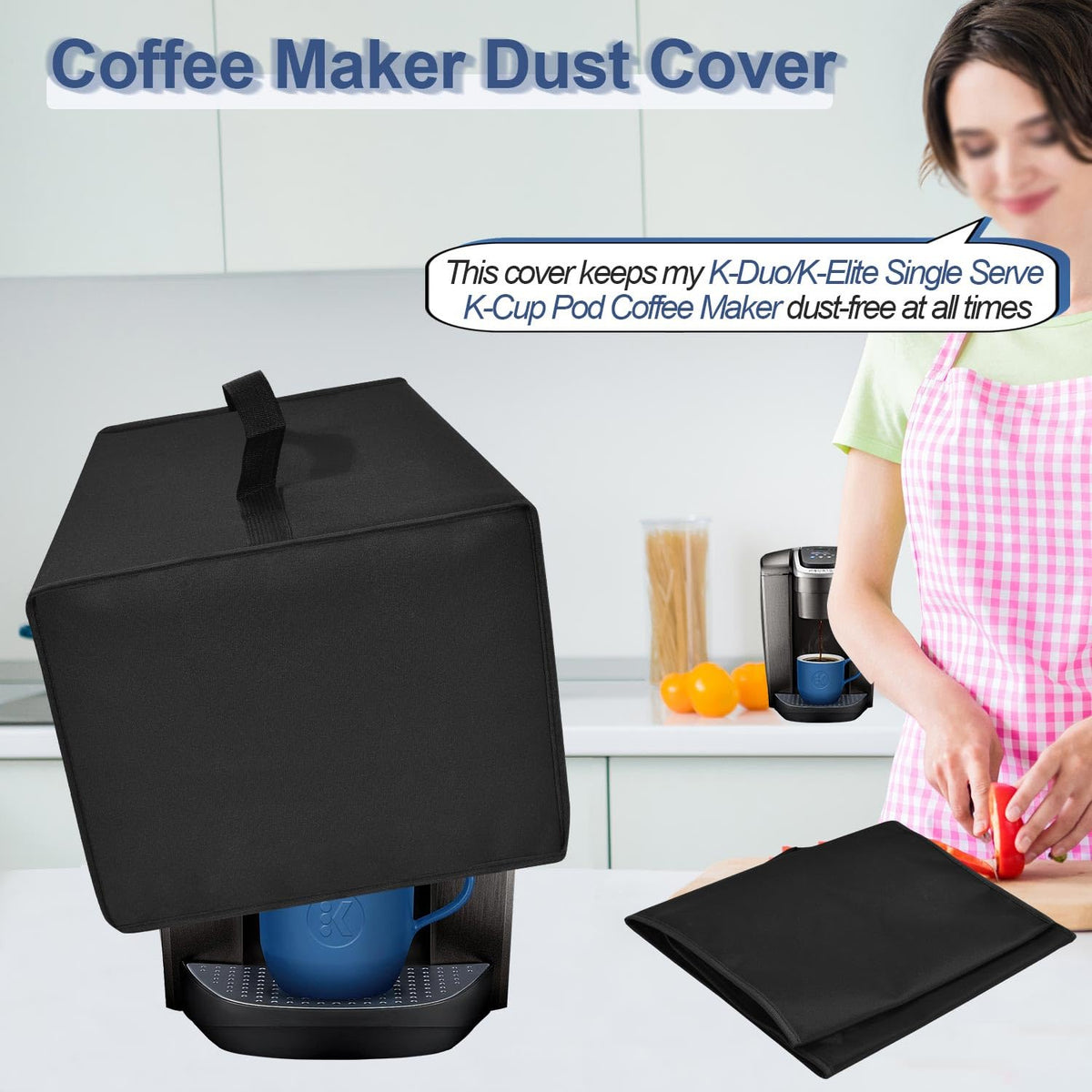 Black Coffee Maker Cover D503