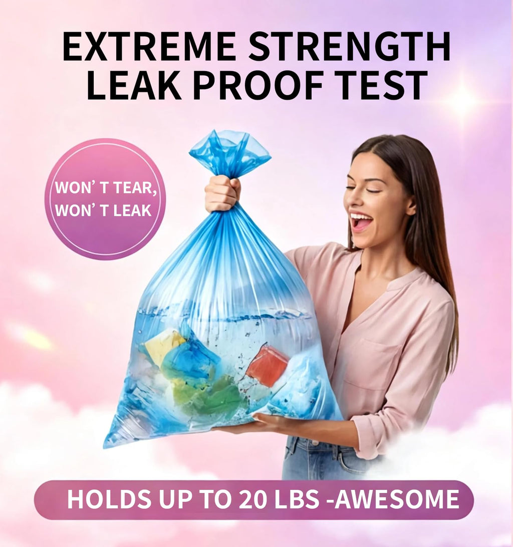 4 Gallon 0.86 Mil Unscented 150 Count Small Trash Bags X498