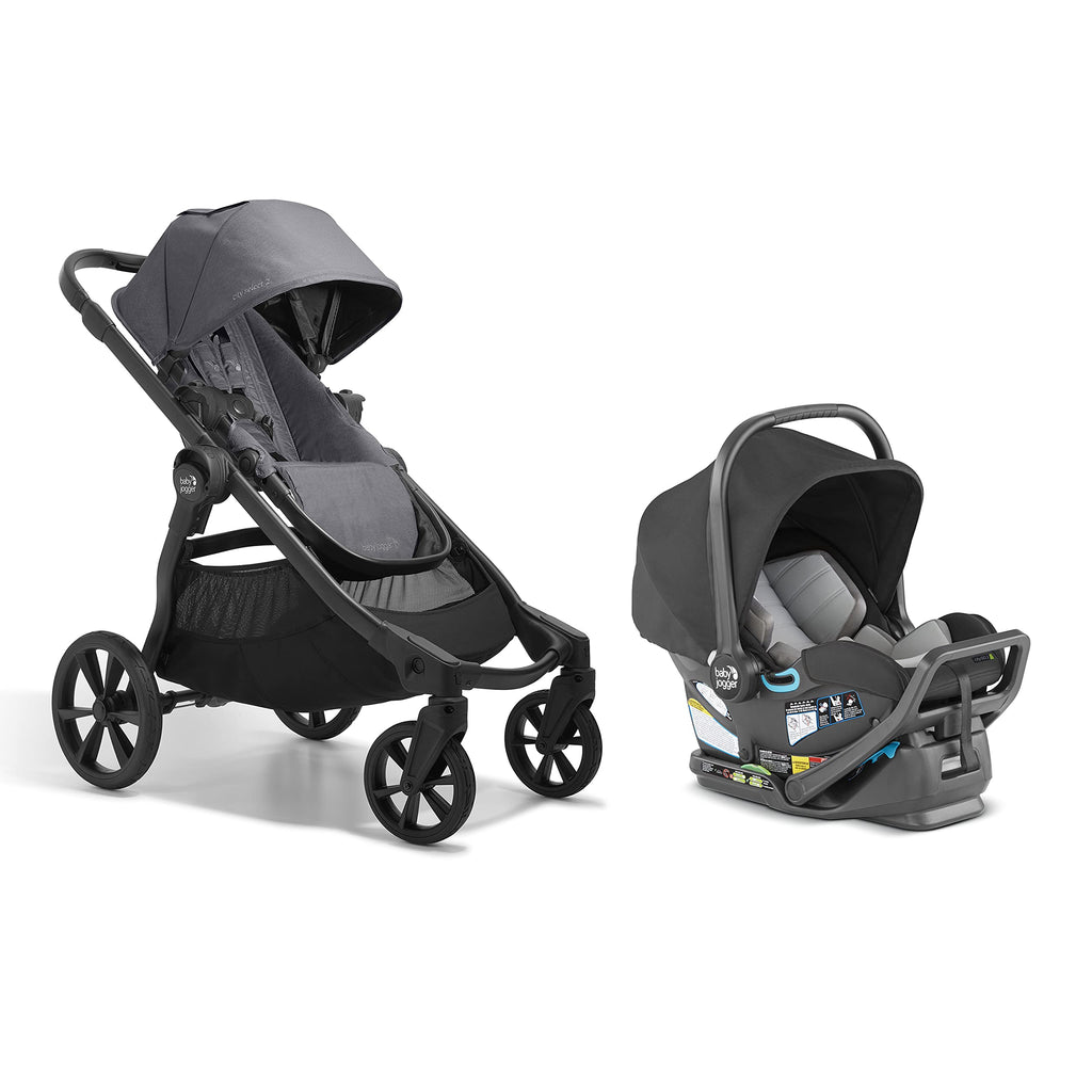 Single-to-Double Modular Travel System with Infant Car Seat E1503