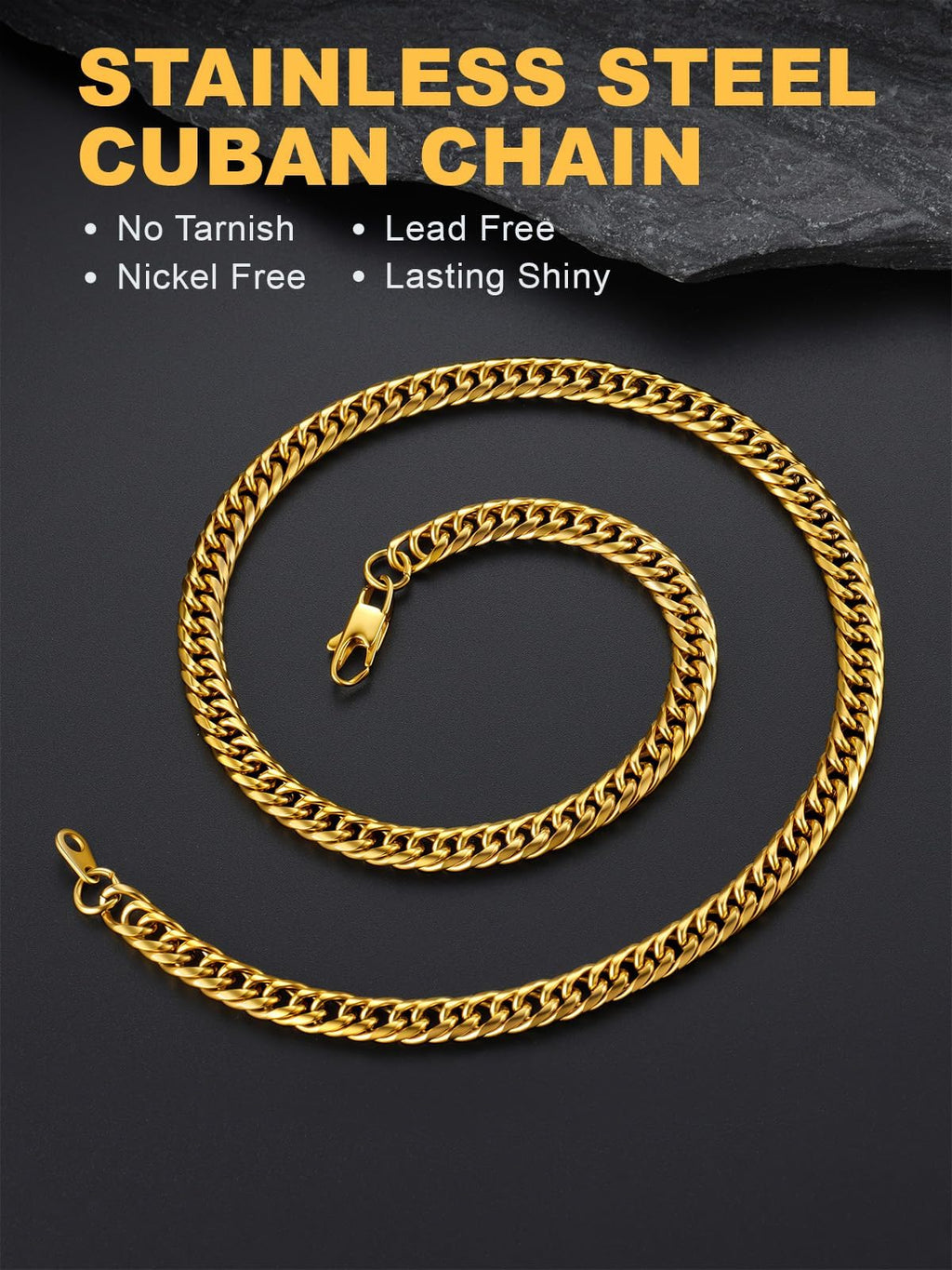 Cuban Link Chain Necklace L2584