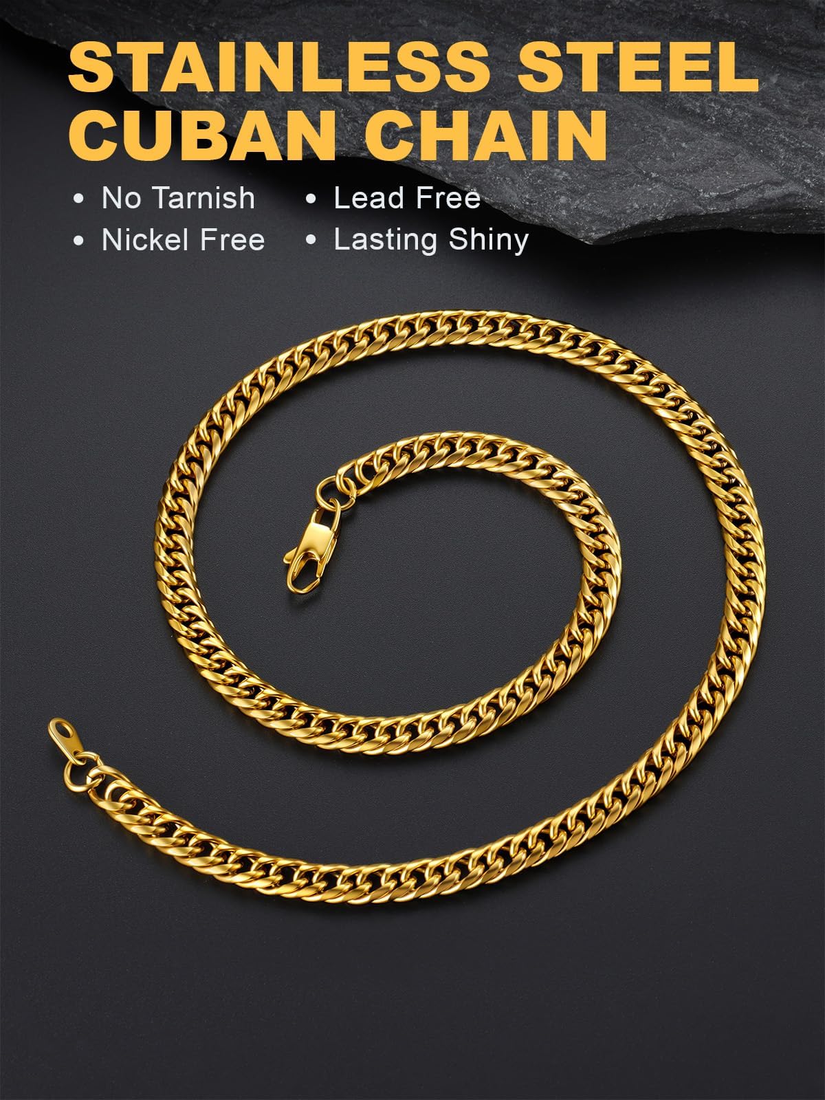 Cuban Link Chain Necklace L2584