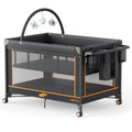 Portable Foldable Playard with Mattress and Storage Bag E202