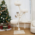 70" Multi-Level Cat Tree Tower with Plush Perches and Sisal Scratching Posts T29060
