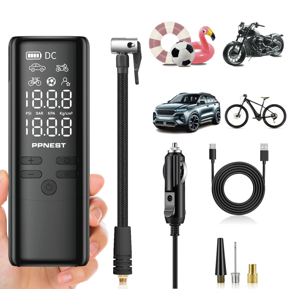 Portable Air Compressor 150PSI with Battery J542