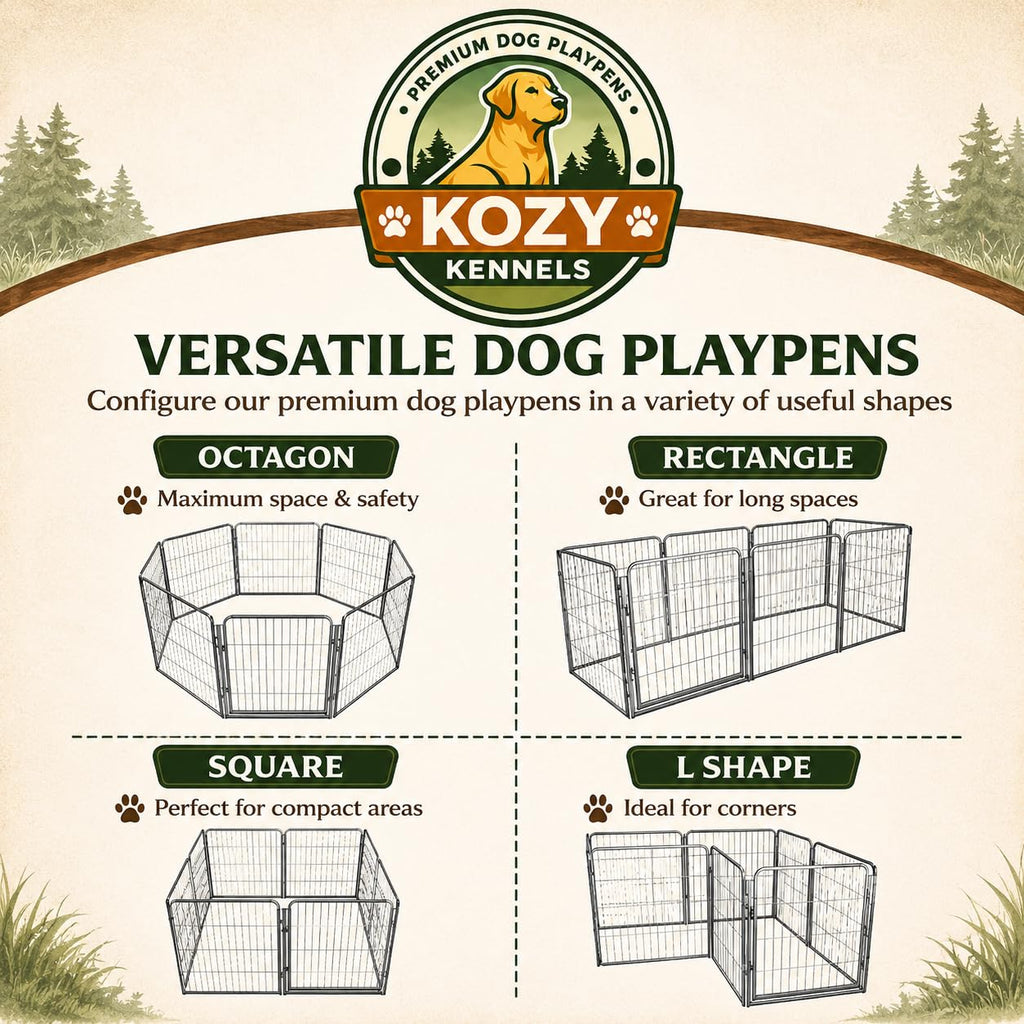 24 inch 16 Panels Heavy Duty Metal Portable Pet Playpen with Gate M2661
