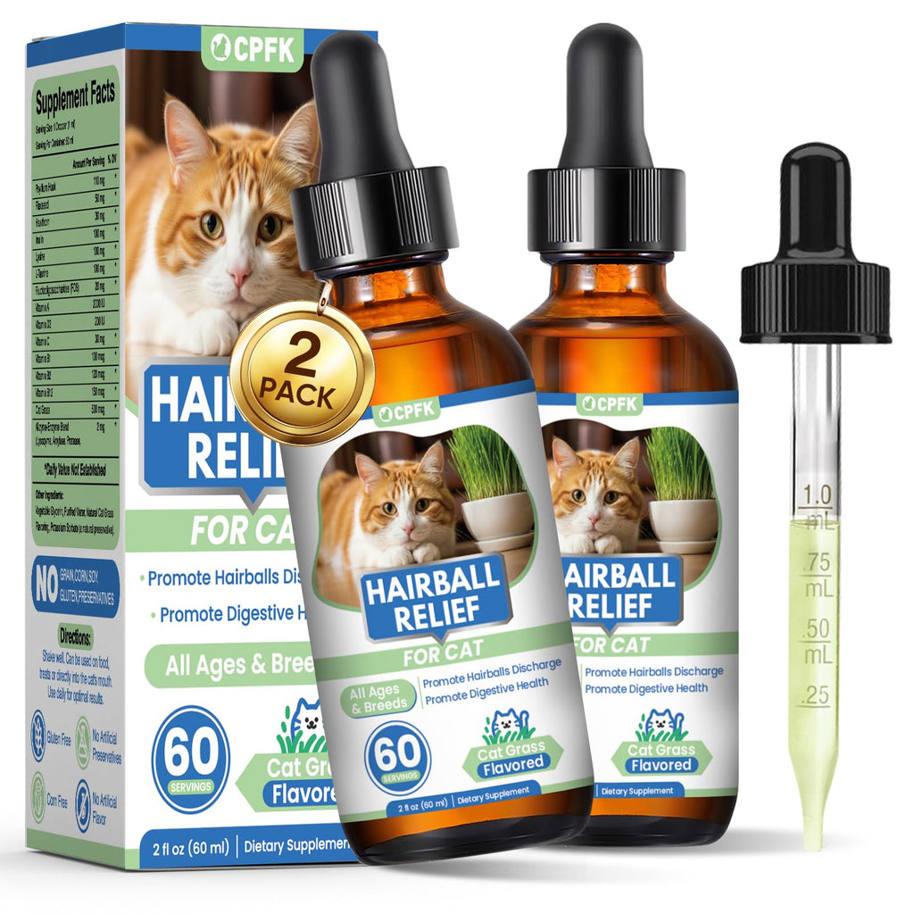 Cat Hairball Remedy Drops 60ml (2 fl oz) 2 Pack C72799