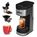 3-in-1 Single Serve Coffee Maker with Removable Water Reservoir, Black O920